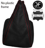 RED STITCHING MANUAL LEATHER GEAR GAITER FITS MERCEDES-BENZ VANEO W414 02-05
