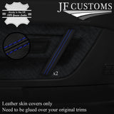 BLUE STITCH LEATHER 2X DOOR HANDLE TRIM COVERS FITS VW CORRADO VR6 88-95