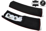 RED STITCH 2X DOWN TUBES SUEDE COVERS FITS BMW MINI COOPER S R50 R53 01-06