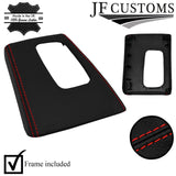 RED STITCH LEATHER AUTO GEAR SURROUND COVER + FRAME FOR JEEP CHEROKEE KJ 02-07