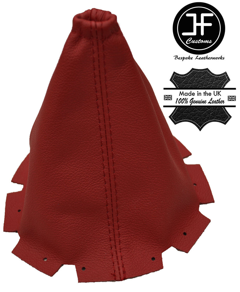 DARK RED LEATHER MANUAL GEAR GAITER FITS NISSAN JUKE 2010-2016 CUSTOM NEW