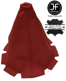 DARK RED LEATHER MANUAL GEAR GAITER FITS NISSAN JUKE 2010-2016 CUSTOM NEW