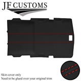 RED STITCH D GREY LUXE-SUEDE HEADLINER COVER FITS HUMMER H2 02-09 STYLE 2