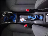 FITS ASTRA H MK5 GEAR+HANDBRAKE GAITERS LEATHER BLACK&BLUE CUSTOM NEW MADE IN UK