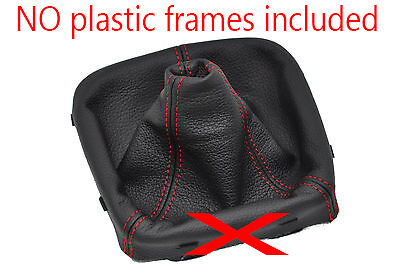 FITS SEAT IBIZA MK5 MKV  2009-2014 GEAR GAITER RED DOUBLE STITCHING CUSTOM NEW