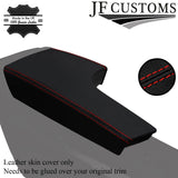 RED STITCH ITALIAN LEATHER ARMREST COVER FOR VAUXHALL INSIGNIA G09 MK1 08-16