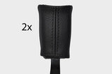 black stitch FITS TOYOTA MR2 MK3 00-05  2X SEAT BELT STALK LEATHER COVERS