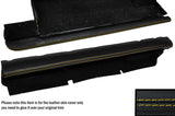 YELLOW STITCH UNDER DASH STORAGE TRAY LEATHER SKIN COVERS FITS PORSCHE 928 S2 S4