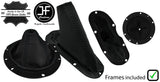 BLACK STITCH LEATHER GEAR HANDBRAKE GAITER+PLASTIC FRAME FOR DODGE VIPER 03-06