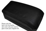 BLACK STITCHING LEATHER ARMREST SKIN COVER FITS JEEP PATRIOT 2010-2015