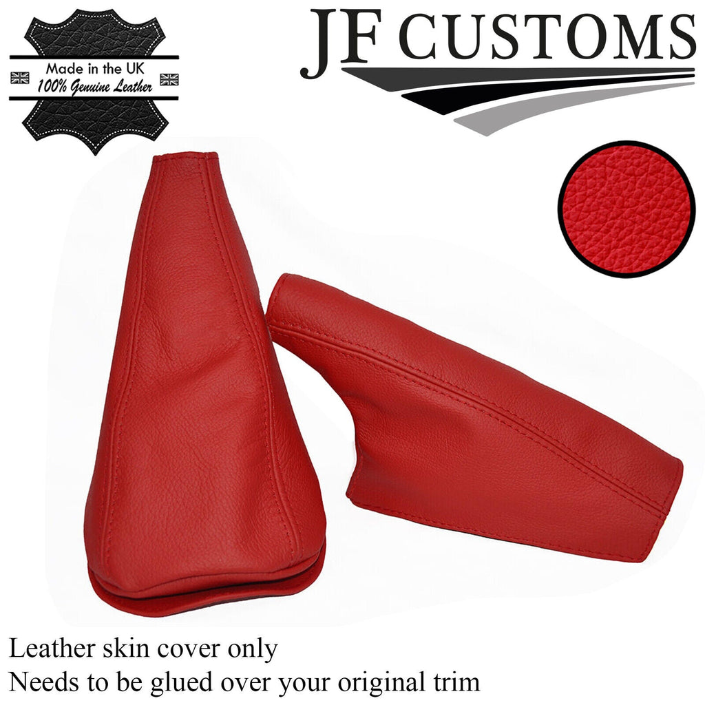 RED LEATHER FITS MINI COOPER CLASSIC UP TO 2000 YEAR GEAR HANDBRAKE CUSTOM NEW