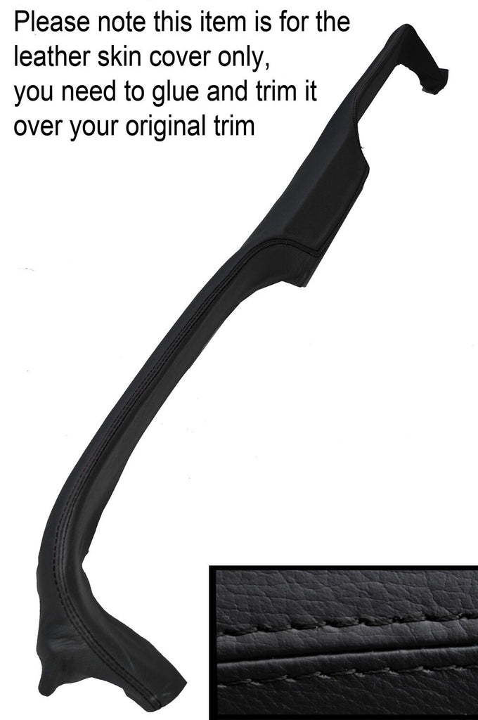 BLACK STITCHING TOP DASH DASHBOARD LEATHER SKIN COVER FITS FORD CORTINA MK3