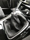GREY STITCH MANUAL REAL LEATHER GEAR STICK GAITER FITS FORD S-MAX 2011-2015