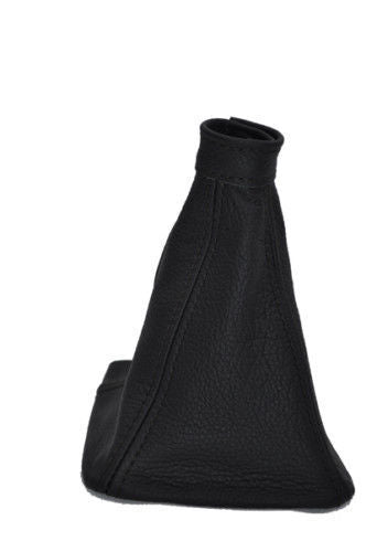 FITS FIAT SEICENTO 1998-2005 GEAR GAITER BLACK LEATHER BLACK STITCH CUSTOM NEW