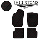 D RED DIAMOND STITCH VINYL 4XTAILORED FLOOR CARPET FOR FIAT STILO 01-07 JF1