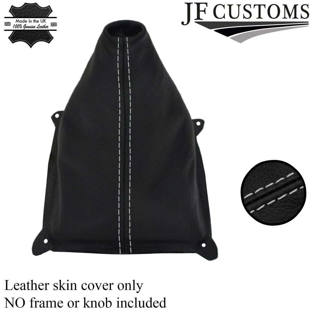 FITS FORD FIESTA MK7 08+ GEAR GAITER grey stitching CUSTOM NEW MADE IN UK