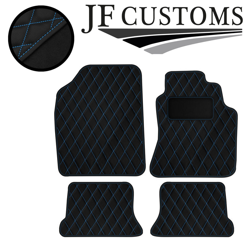 L BLUE DIAMOND STITCH VINYL 4XTAILORED FLOOR CARPET FOR VW CORRADO 98-05 JF1