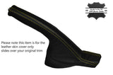YELLOW STITCH LEATHER HANDBRAKE GAITER FITS PORSCHE 986 BOXSTER & CARRERA 996