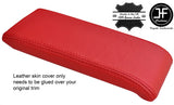 RED REAL LEATHER ARMREST LID COVER FITS VW BEETLE 2011-2017 CUSTOM NEW