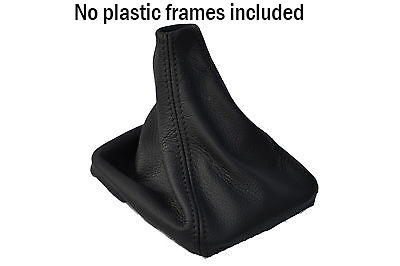 BLACK STITCH FITS NISSAN NAVARA D40 2006+ GEAR GAITER REAL LTHR SHIFT BOOT NEW