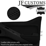 BLACK STITCH LEATHER REAR DOOR TRIM + ARMREST COVERS FOR NISSAN NAVARA D40 10-20