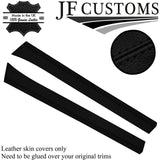 BLACK STITCH 2X A B C PILLAR KIT+ 2X REAR TRIM COVERS FOR DATSUN 510 1600 SEDAN