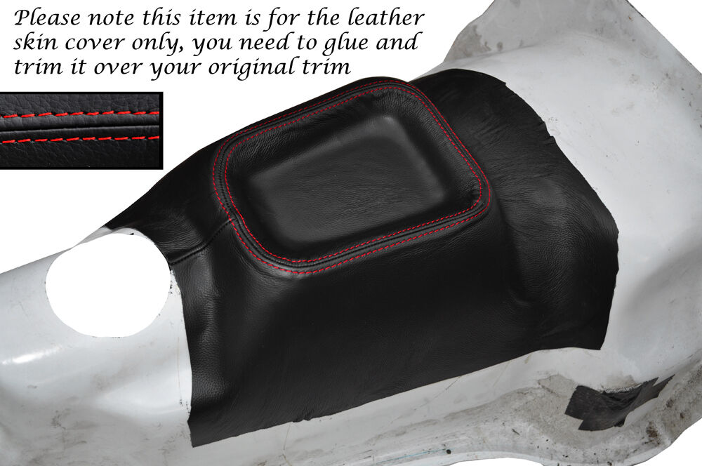 RED STITCH CENTER CONSOLE LEATHER SKIN COVER FITS TRIUMPH VITESSE 61-75