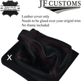 RED STITCH LEATHER GEAR LEVER GAITER FOR VOLKSWAGEN VW GOLF MK2 MK3 83-97