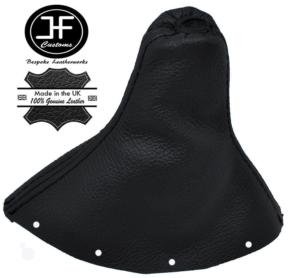 BLACK STITCH MANUAL REAL LEATHER GEAR GAITER FITS AUDI TT MK1 COUPE 1998-2006