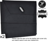 BLACK STITCH 2X REAR DOOR CARD LEATHER COVER FITS TRIUMPH VITESSE CONVERTIBLE