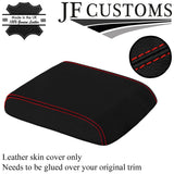 RED STITCH LEATHER ARMREST LID COVER FOR LAND ROVER DISCOVERY MK1 94-98