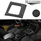 D GREY SUEDE COVERED MANUAL SHIFT SURROUND TRIM + FRAME FOR FORD MUSTANG 87-93