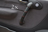 FITS MERCEDES A CLASS A140 W168 red stitching  2X DOOR HANDLE COVERS 97-01