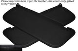 BLACK STITCH FITS VAUXHALL OPEL NOVA 1982-1993 2X SUN VISORS LEATHER COVERS ONLY