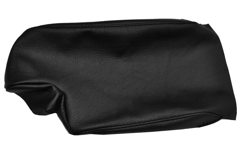 FITS BMW E46 ARM REST ARMREST BLACK COVER REAL LEATHER  NEW black stitch