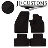 D RED DIAMOND STITCH VINYL 4XTAILORED FLOOR CARPET FOR VOLVO C30 AUTO 06-13 JF1
