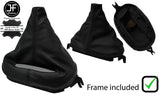BLACK & BLACK 2 TONE LEATHER AUTOMATIC GEAR+PLASTIC FRAME FOR CORVETTE C5 97-04