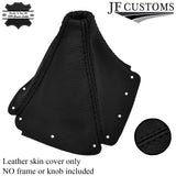 FITS MAZDA MX5 MK1 1989-1997 LEATHER GAITER GEAR SHIFT BOOT BLACK DOUBLE STITCH