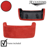 RED SUEDE LOWER STEERING WHEEL TRIM COVER+FRAME FITS VW GOLF MK5 03-09