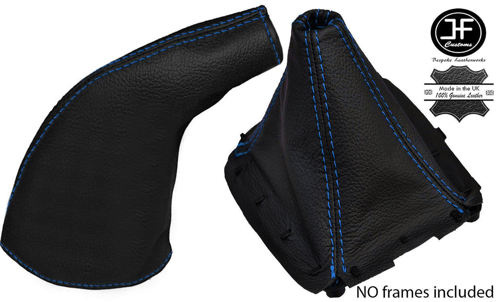 BLUE STITCH LEATHER GEAR & HANDBRAKE GAITER FITS MAZDA MX5 MIATA EUNOS MK1