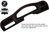 RED STITCH SPEEDO DASH TRIM LEATHER SKIN COVER FITS NISSAN PULSAR GTIR GTI-R