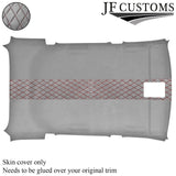 DSG2 D RED STITCH L GREY LUXE SUEDE HEADLINER COVER FOR FOR BMW X3 E83 03-10