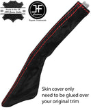 RED STITCH SUEDE HANDBRAKE GAITER FOR MITSUBISHI SHOGUN CHALLENGER SPORT