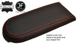 RED STITCH REAL LEATHER ARMREST LID COVER FOR VW GOLF MK4 JETTA GTI 1998-2005