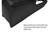 BLUE STITCH UNDER ARMREST CONSOLE SKIN COVER FITS TOYOTA SUPRA MK4 1993-2002