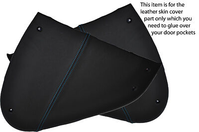 blue stitching FITS SMART FORTWO PULSE PASSION 98-07 2X DOOR POCKETS COVERS