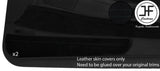 BLACK STITCH 2X BOTTOM DOOR POCKET SUEDE COVERS FOR BMW 8 SERIES E31 90-99