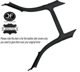 GREEN STITCHING PILLAR SET LEATHER COVERS FITS AUDI TT MK1 COUPE 1998-2006