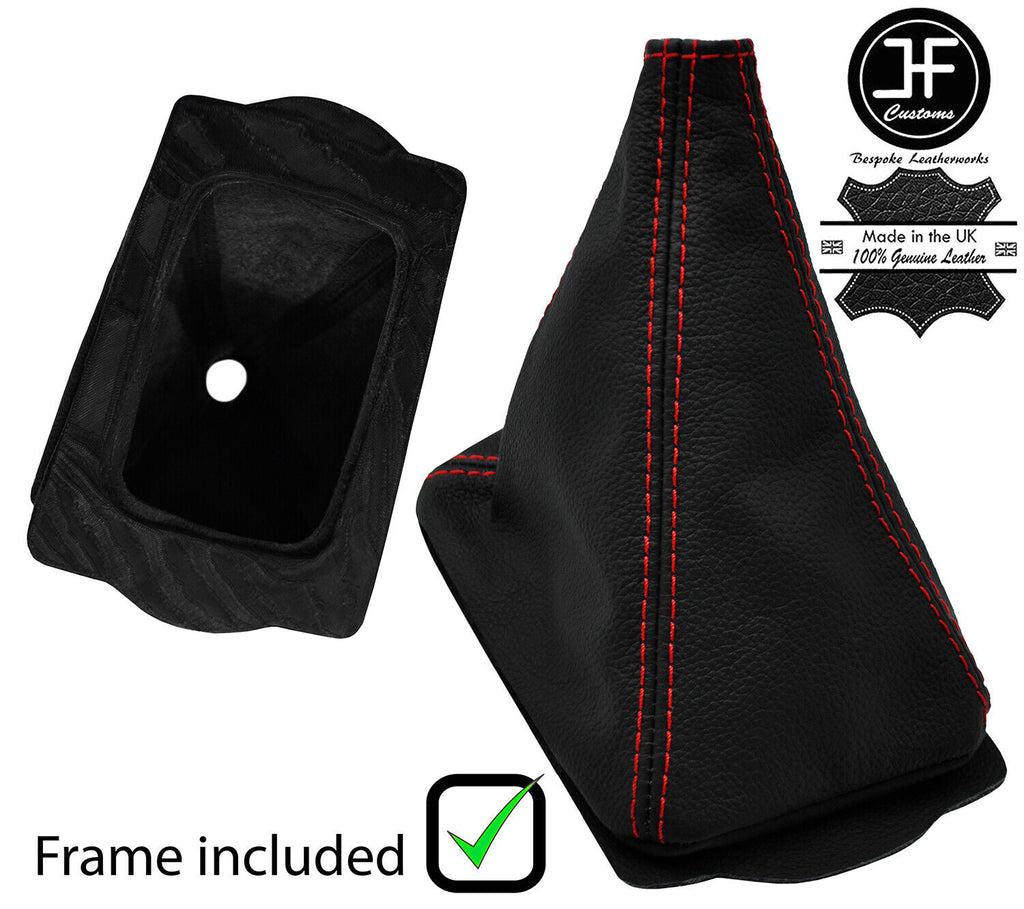 RED STITCH LEATHER GEAR GAITER+PLASTIC FRAME FOR POLARIS RZR S 900 1000 15-20