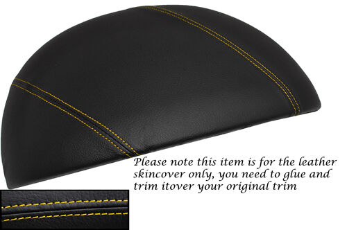 YELLOW STITCH FITS  BMW Z3 1995-2003 SPEEDO GAUGE HOOD LEATHER SKIN COVER ONLY